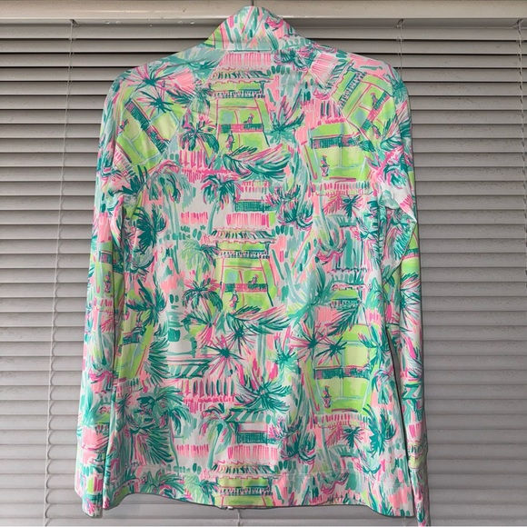 Lilly Pulitzer UPF 50+ Luxletic Hadlee Tennis Jacket Multi Perfect Match Size S - Picture 4 of 5